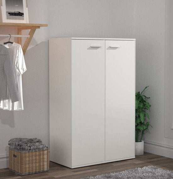 Armoire enfant - étagères et penderie - hauteur 120 cm