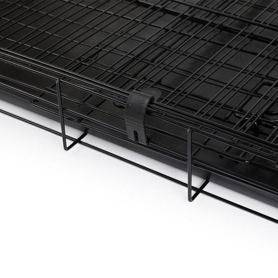 Cage pour chien - XL - 91 x 56 x 63 cm - Pliable - Métal, plastique - Noir - VI Online Products