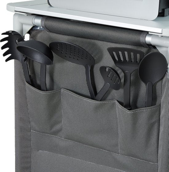 tectake - Cuisine de camping cuisine de camping - avec pare-brise et compartiments de rangement - 116x52x107cm - 402920