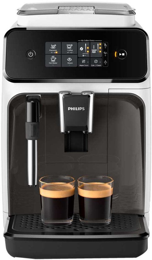 Philips série 1200 - EP1223/00 - Machine à expresso entièrement automatique - Machine à café entièrement automatique - 15 bars - Blanc
