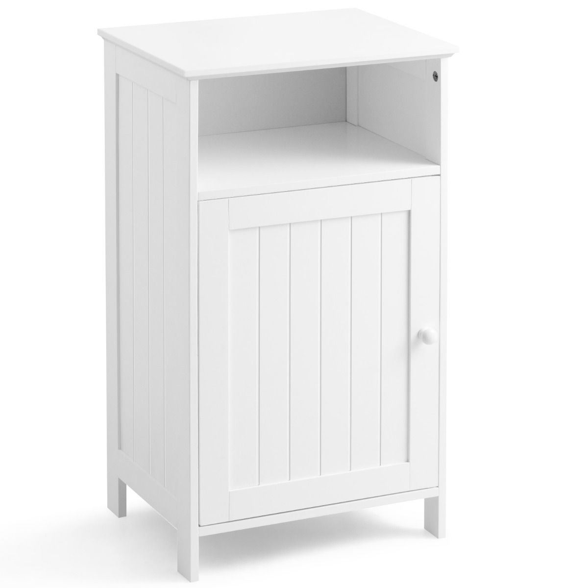 Meuble de salle de bain Coast avec porte - 3 niveaux - 40 x 30 x 70 cm - blanc