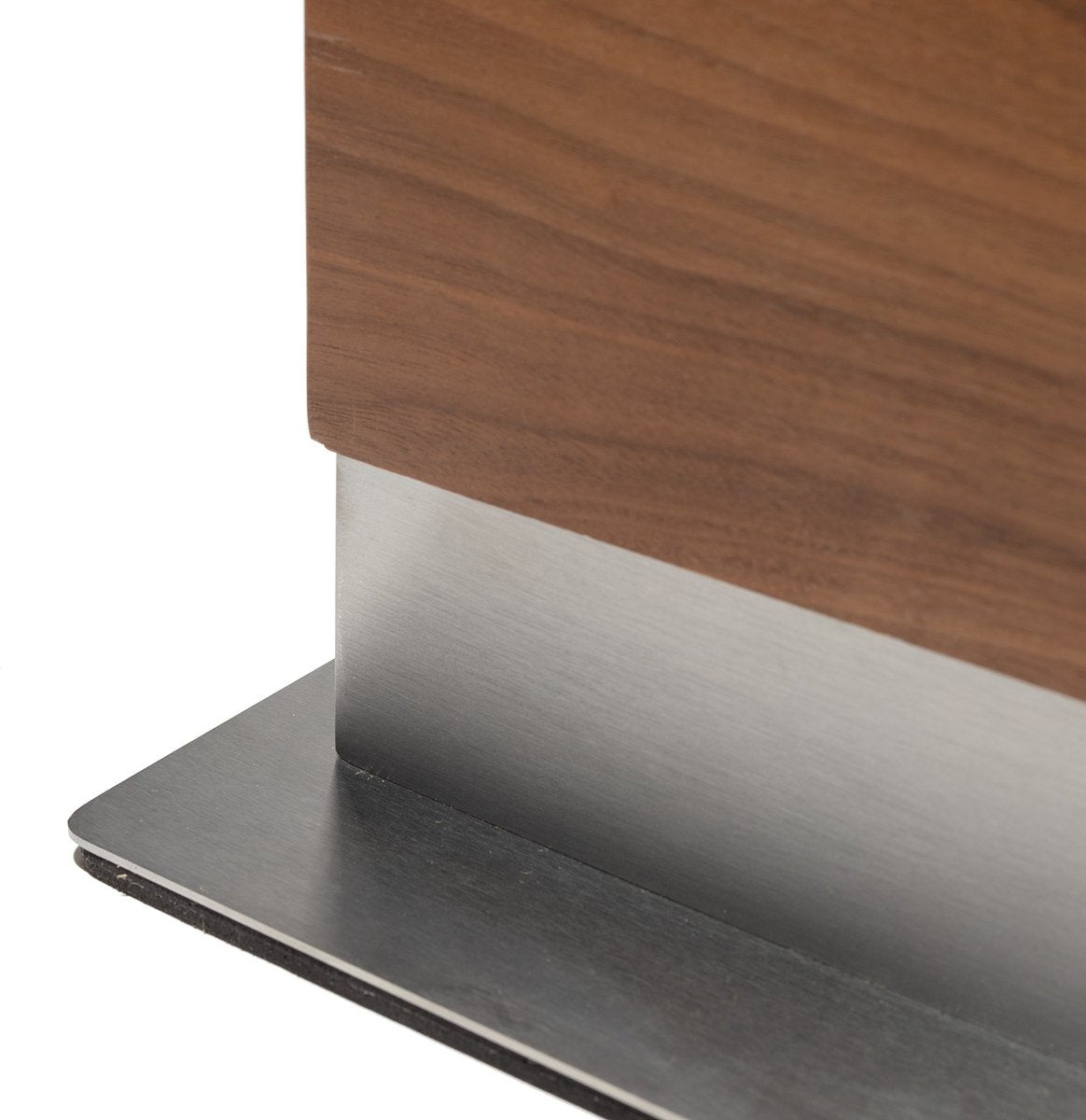 Coninx Vertico Messenblok Magnetisch - Messenmagneet - RVS Voet - Magneet Tweezijdig - Messenblok zonder messen - RVS / Walnoot