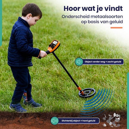 ODESSEY Détecteur de métaux pour enfants - Kit de démarrage - Sans fil - Enfants - Junior Huntsman