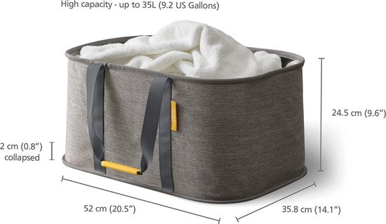 Joseph Joseph - Coffret Love Your Laundry Tota Panier à linge et support - Silicone - Gris
