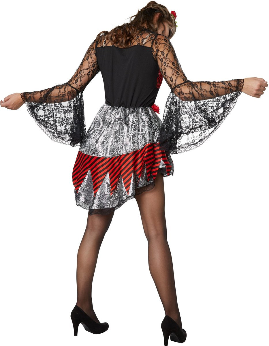 Costume sexy d'Halloween et de Carnaval pour femmes Dressforfun - Taille XXL - noir - rouge