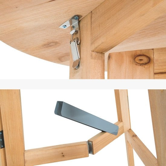 tectake - Table de bar de fête en bois massif - 403249