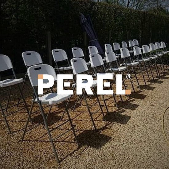 Chaise pliante haute pour l'intérieur et l'extérieur, tabouret de bar, avec dossier et repose-pieds, en plastique, peu encombrante, idéale pour les événements, les fêtes et la restauration, avec structure en acier et assise résistante aux intempéries, 45
