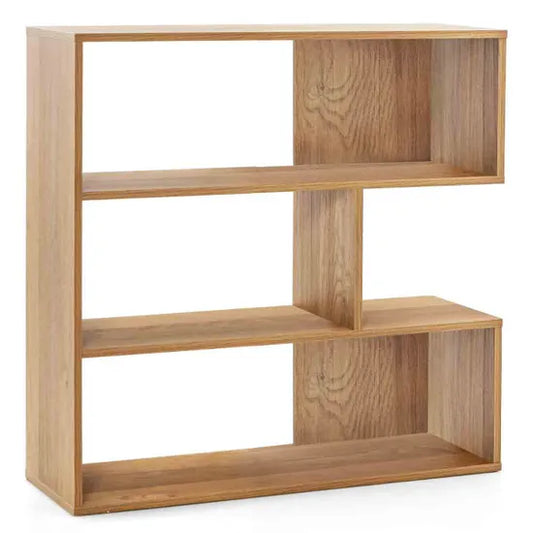 Bibliothèque Coast - 3 compartiments - Arrière ouvert - Anti-basculement - 84 x 30 x 84 cm - Naturel