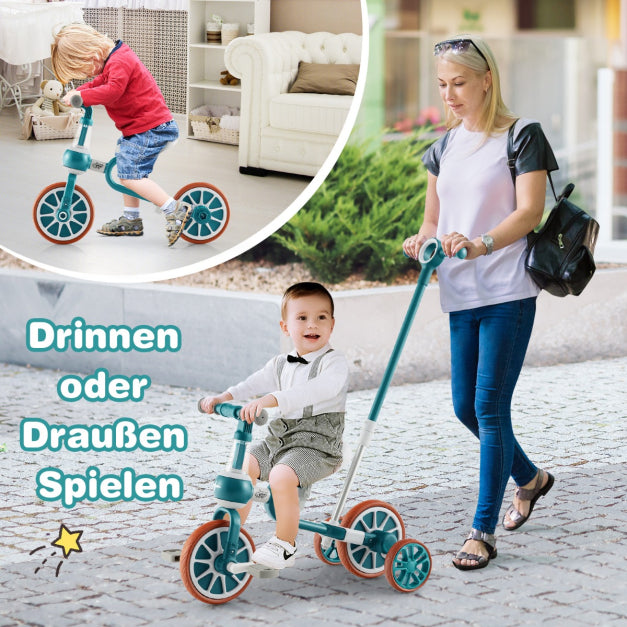 Vélo enfant - Coast - 4 en 1 - réglable - 37 x 72 x 101cm - vert