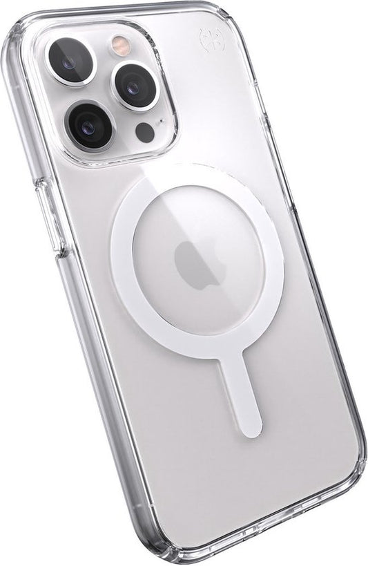 Speck Presidio Perfect Clear + MS Apple iPhone 13 Pro Clear - avec Microban