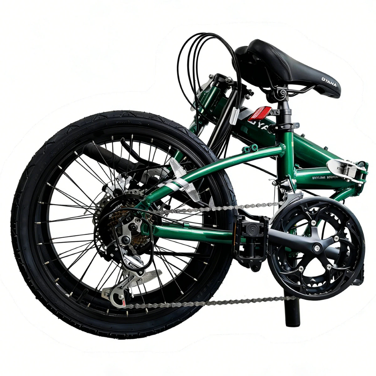 Vélo pliant OYAMA 500 20 pouces - Alliage d'aluminium - Blanc - Léger et compact
