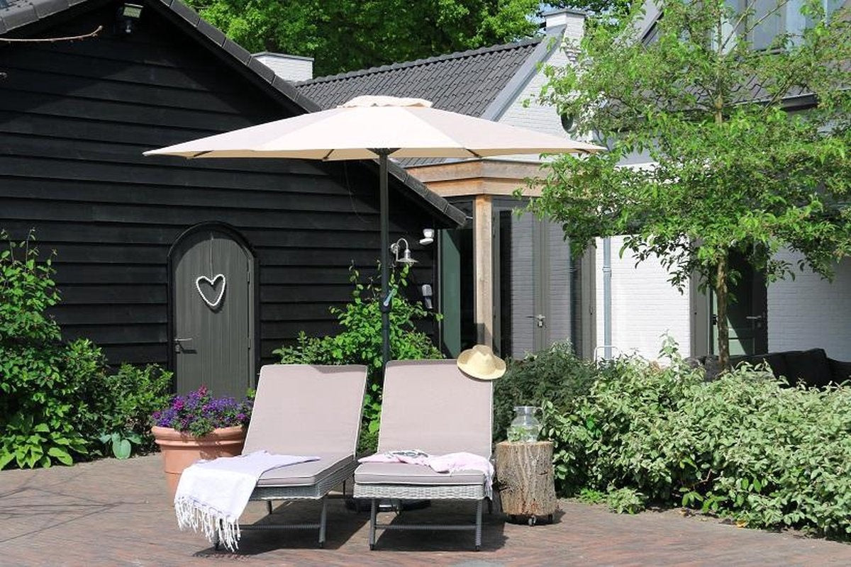 PimXL Luxe Parasol - Ø300cm - Ecru