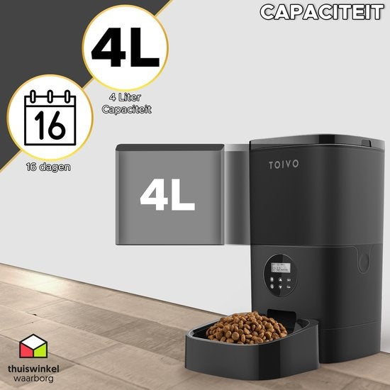 Distributeur de nourritures pour Chats et Chiens - Toivo - Distributeur alimentaire - pour chiens et chats