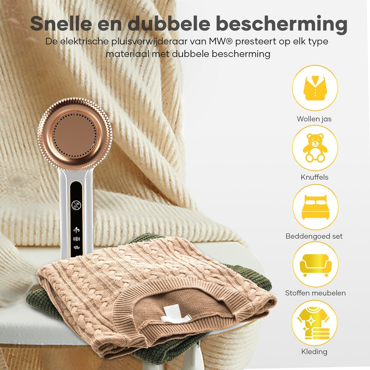 MW® - Pince à peluches - Pince à peluches électrique - Tondeuses à peluches