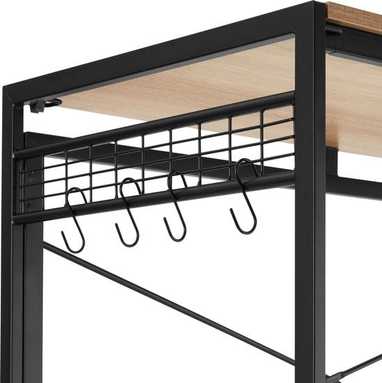tectake® - Bureau pliant Paterson 102x51x77cm - brun clair - 404661