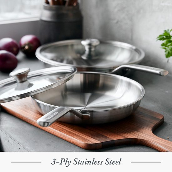Merten & Storck Batterie de cuisine en acier inoxydable 4 pièces