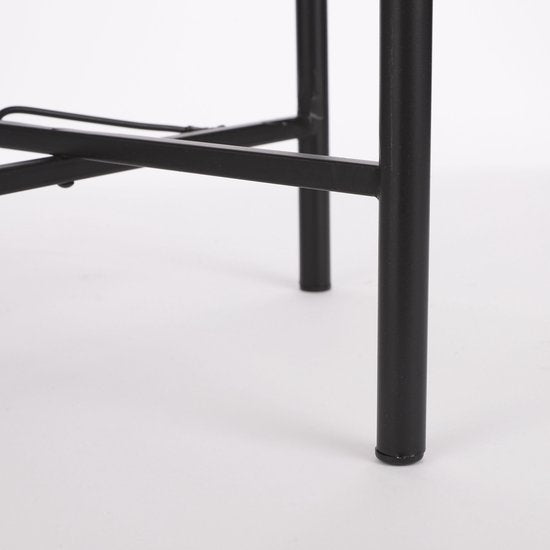Mica Decorations Table d'appoint Kaj - H40 x Ø30 cm - Rotin - Brun