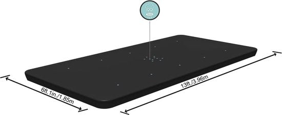 Couverture de piscine Bestway Flowclear 404 cm
