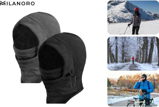 Cagoule - masque de ski/snowboard - cache-cou unisexe noir