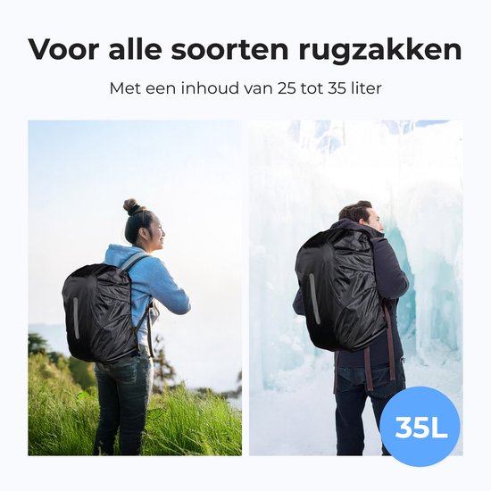 Sac à dos imperméable - 100% étanche - Sac à dos - Sac de vol pour sac à dos - Sac d'école - 25 à 35 litres