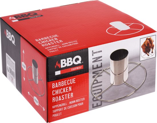 Grille à poulet pour barbecue en acier inoxydable 20 cm - Cuisson du poulet au barbecue - Grille à poulet