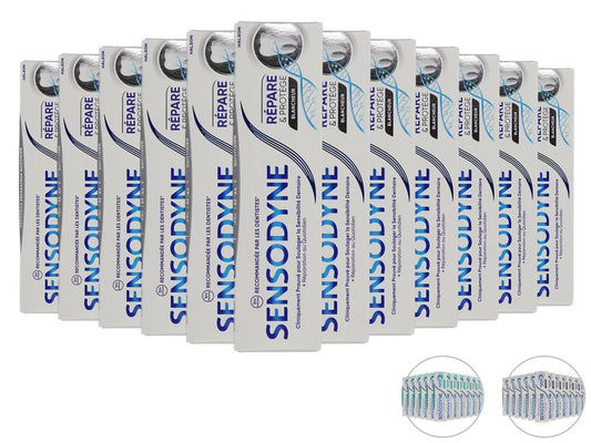Dentifrice Sensodyne Repair & Relief Extra Fresh - 12 tubes - 75 ml par tube