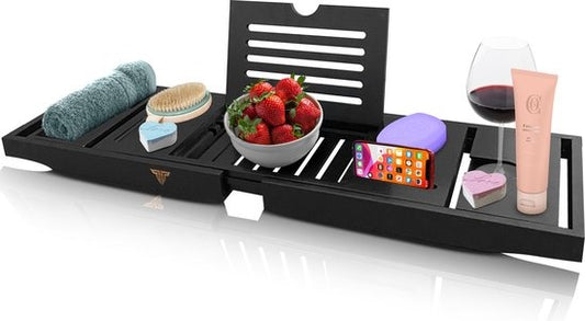 Toivo Bathboard - Extensible 75 - 111 cm - 2 bombes de bain incluses - Support de bain - Pour le bain