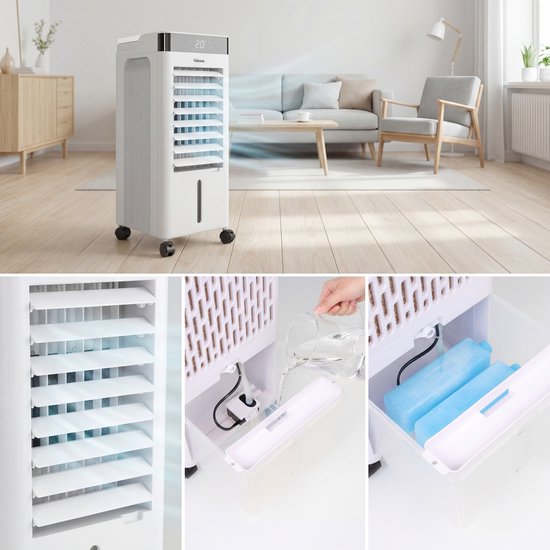 Tristar - Refroidisseur d'air – Portable – Réservoir d'eau de 7 L – Télécommande – 3 modes – Minuterie - AT-5457