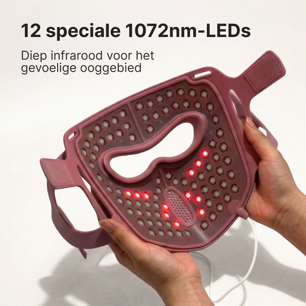 Masque facial LED Panacea Aurora - Bordeaux