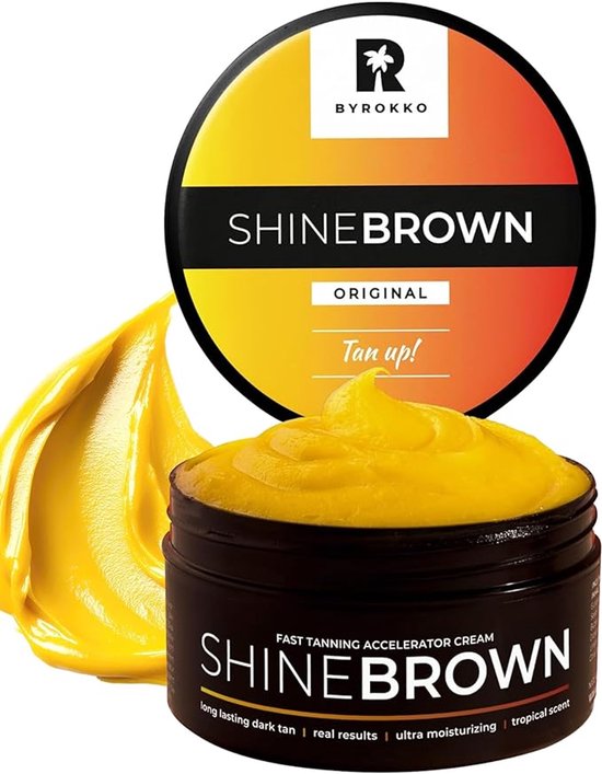 BYROKKO - Shine Brown Original - 200 ml - Solarium - Crème bronzante