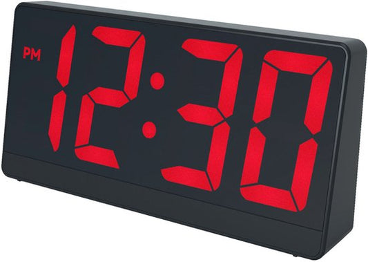 Réveil numérique Caliber - Réveils numériques - Durée de la fonction « snooze » réglable - Réveil - Écran à luminosité réglable - Horloge numérique pour chambre à coucher - Chargeur USB