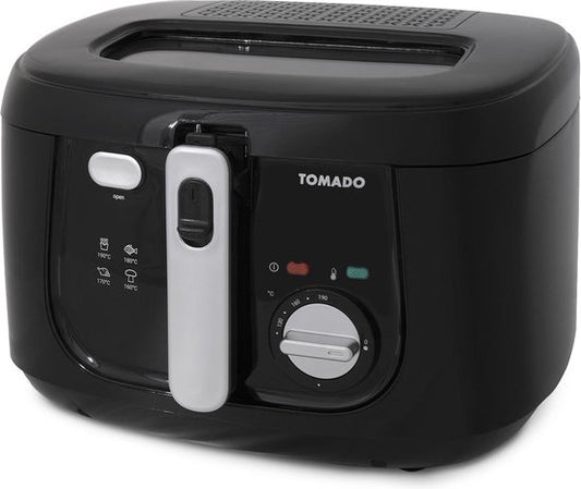 Tomado TDF2501B - Friteuse - 2.5 litres - Filtre anti-odeur - Friteuse plastique - Sans PFAS - Noir