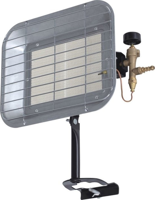 Chauffage de terrasse Perel au gaz, butane ou propane, 4500 W