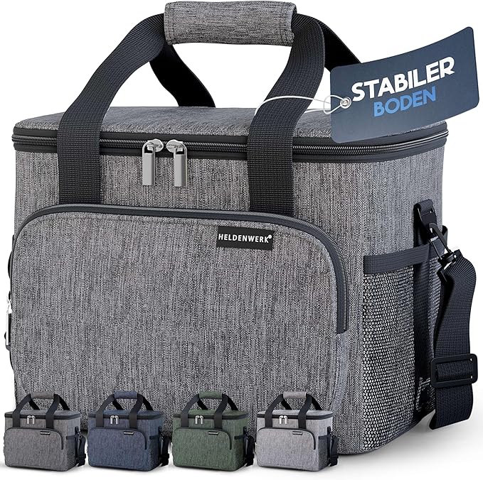 HELDENWERK Grand sac isotherme, pliable, glacière isolée, sac thermo, étanche et imperméable, sac à pique-nique, sac à déjeuner, sac thermo, sac isotherme