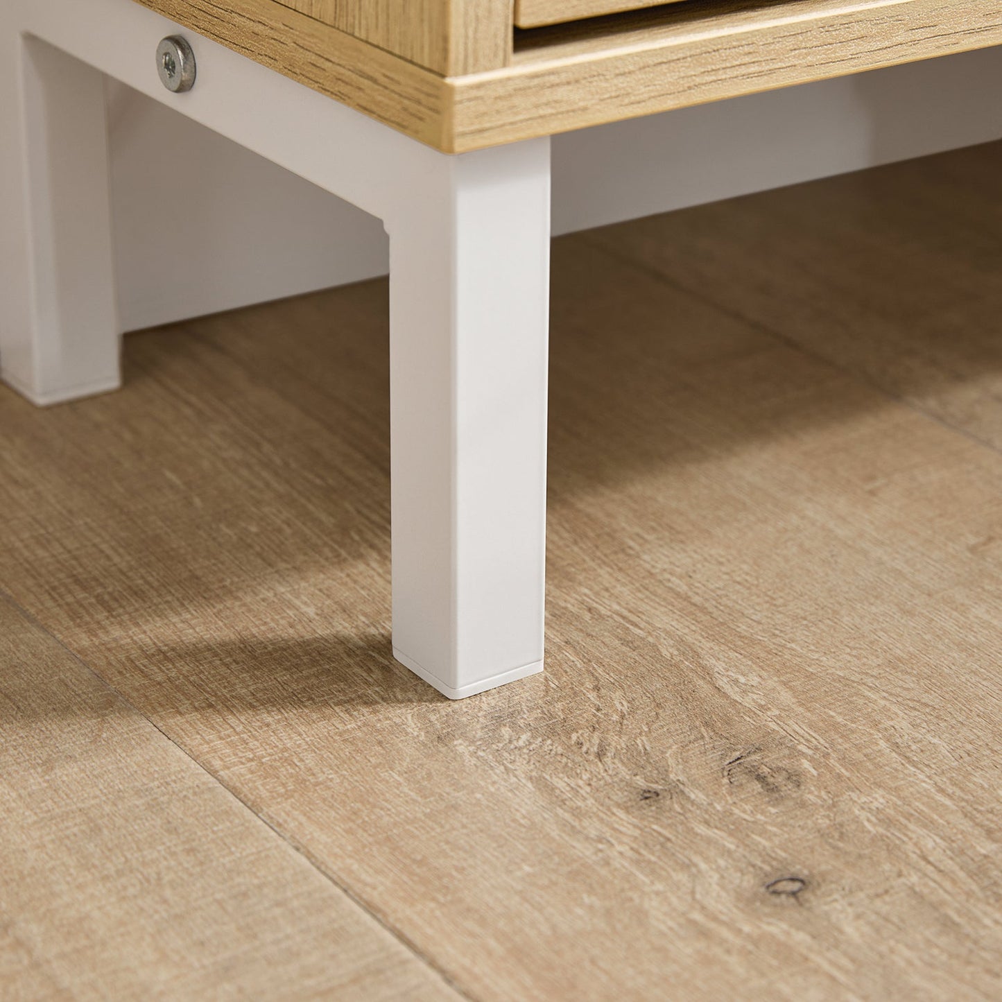 SoBuy Meuble à chaussures FSR100-N - 4 Tiroirs - 19 x 100 x 90 cm - MDF - Marron clair