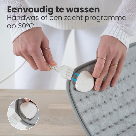 Auronic Heat Pillow - électrique - 40x30cm - cou et épaules - lavable - gris