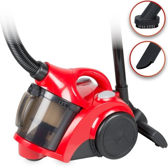 Dunlop Aspirateur sans sac - 700 Watts - Bac de récupération de 2 litres - Rouge/Noir