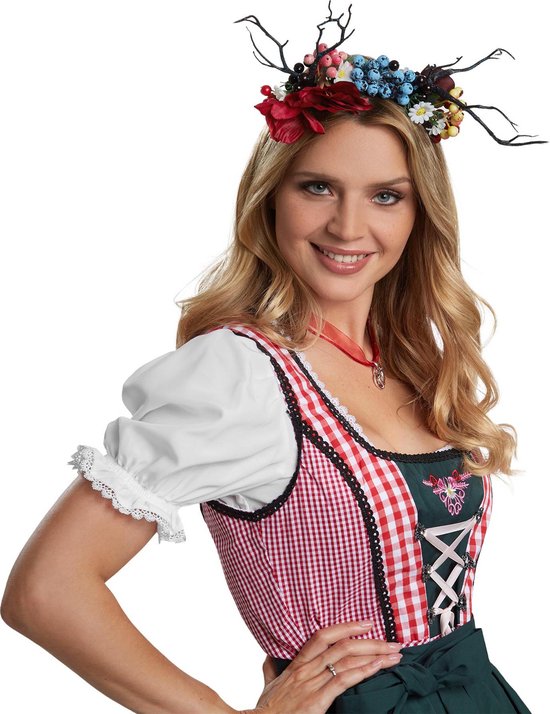 Dressforfun Mini-Dirndl Berchtesgaden modèle 2 XXL - costume de déguisement halloween, tenue de soirée, tenue de carnaval, tenue de fête - 304659