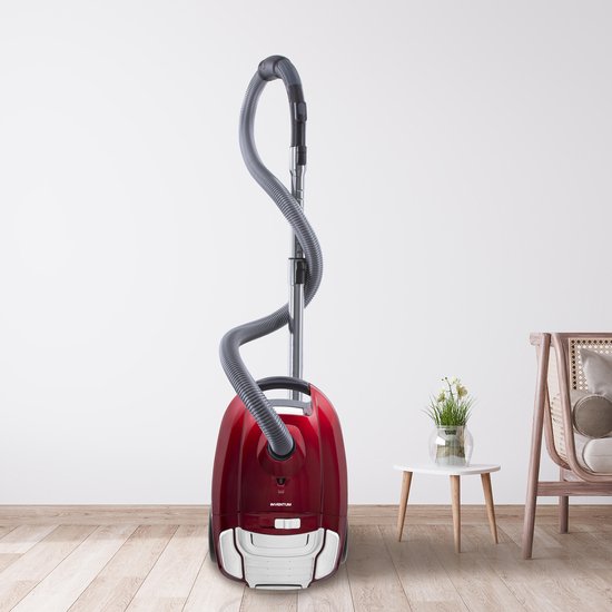 Inventum ST306RZA - Aspirateur avec sac - 3 litres - HEPA 13 - Longueur du cordon 7 mètres - Rouge