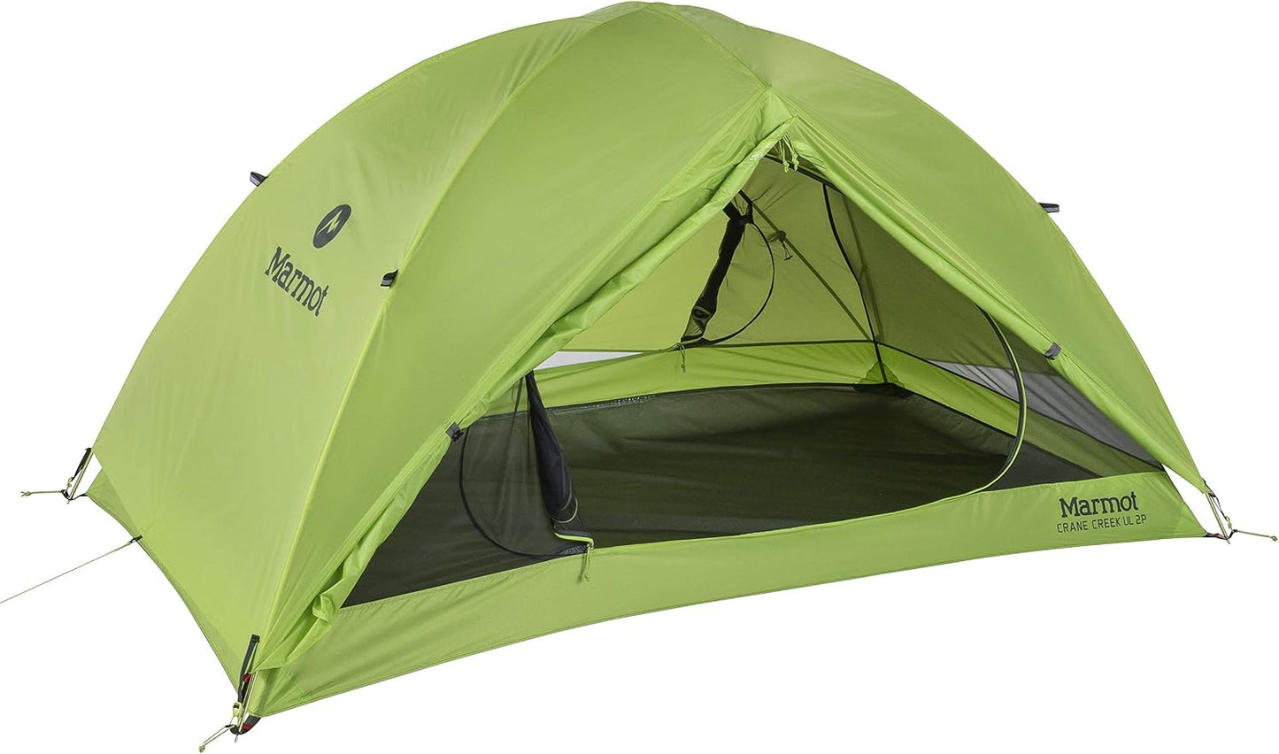 Tente dôme Marmot Crane Creek 2 places - Macaw Green/Crocodile - 210 x 140 x 110 cm