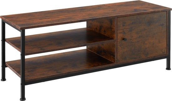 tectake - Meuble TV Meuble TV Durban - industriel foncé - 110x40x45,5cm - 404640
