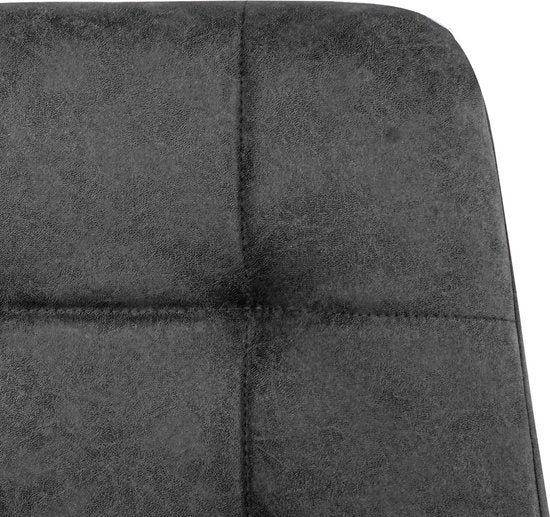Refurna - Chaise de salle à manger Yerevan Microleather Anthracite