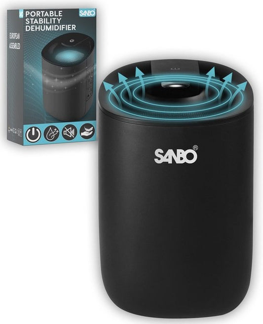 Erikssøn Déshumidificateur - Noir - Extrêmement Silencieux - 600ml/jour - Convient pour la Maison / Chambre à Coucher & Salle de Bain