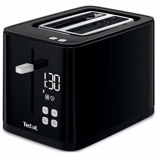 Tefal Smart & Light TL6408 - Grille-pain XL - 4 tranches de pain - Écran numérique - 7 niveaux de brunissage - Bac à miettes amovible