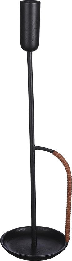 Casa Vivante Turi Chandelier - H48,5 x Ø13,5 cm - Aluminium - Noir