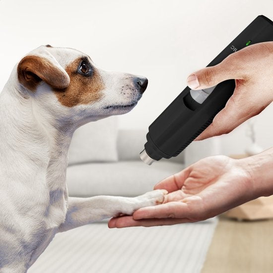 Auronic lime à ongles électrique - pour animaux - rechargeable - sans fil - tête de lime diamantée - chiens/chats - noircissement