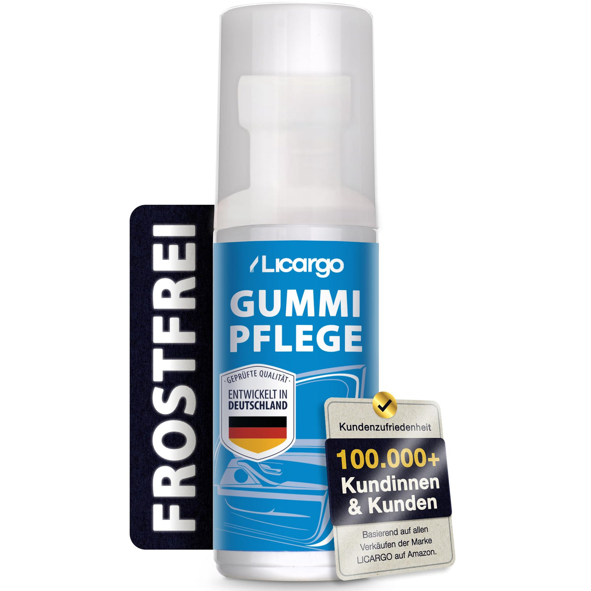 Stylo d'entretien pour caoutchouc Licargo 75 ml - Entretien du caoutchouc des joints de voiture - Pour les joints de portes et de vitres