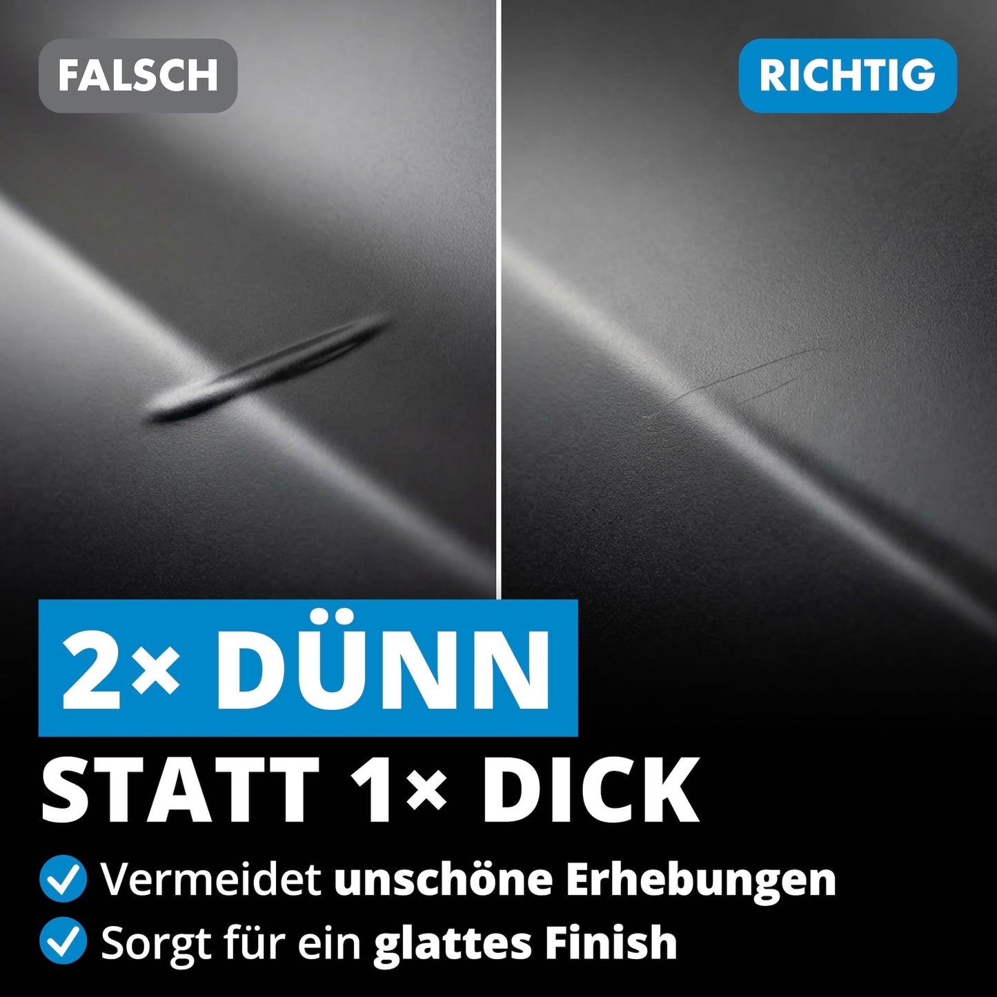 Stylo de retouche Licargo noir mat - stylo de retouche pour peinture automobile - pinceau de précision - couvrance élevée et séchage rapide - fabriqué en Allemagne