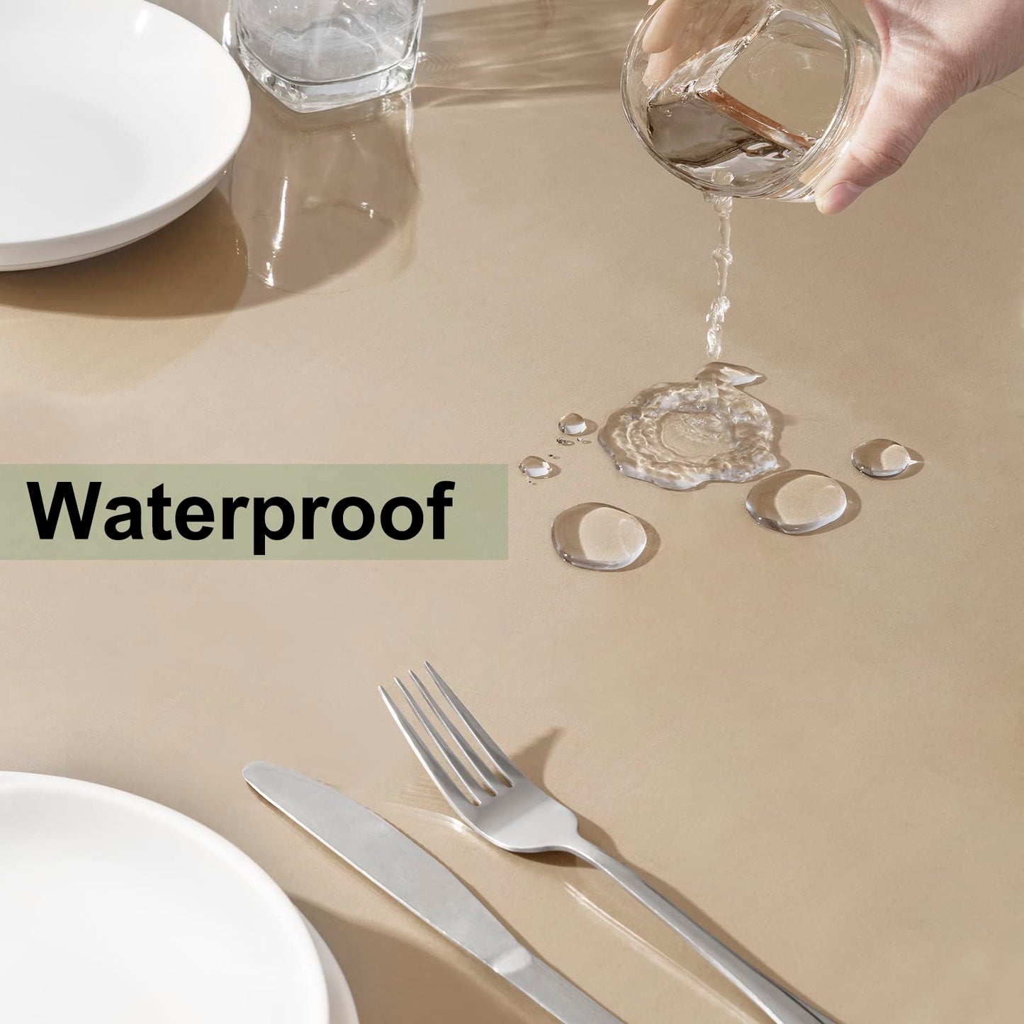 Protège-table WOLTU en PVC transparent - épaisseur 2 mm - rectangle 90 x 140 cm