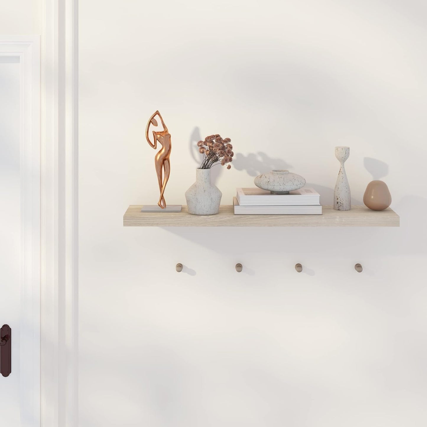 EUGAD wall shelf - étagère murale - 100 cm - chêne sonoma - MDF avec PVC